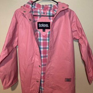 Totes Rain Coat; Size: 8-10; Color: Pink